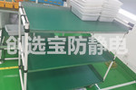 【湖南】創選寶防靜電臺墊膠皮助力新能源汽車電池廠家靜電防護